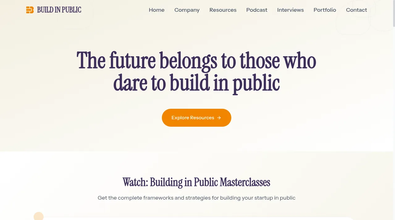 Build In Public