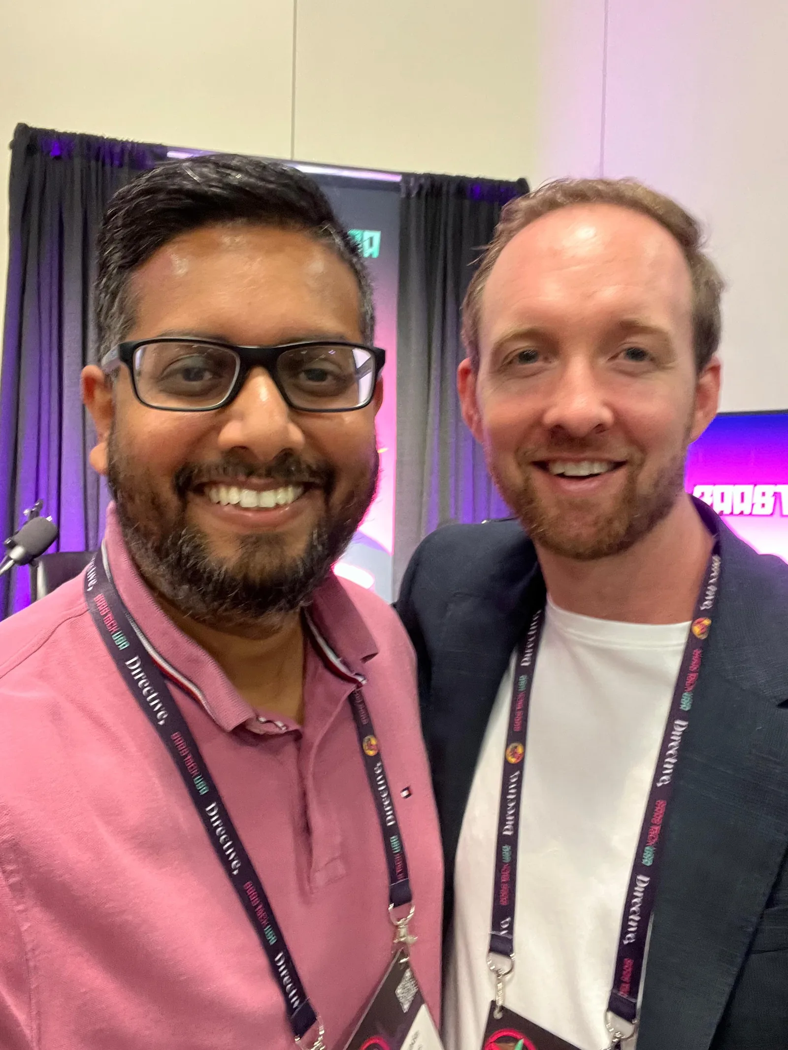 Karthik Puvvada with Chris Cunningham, founding member of ClickUp