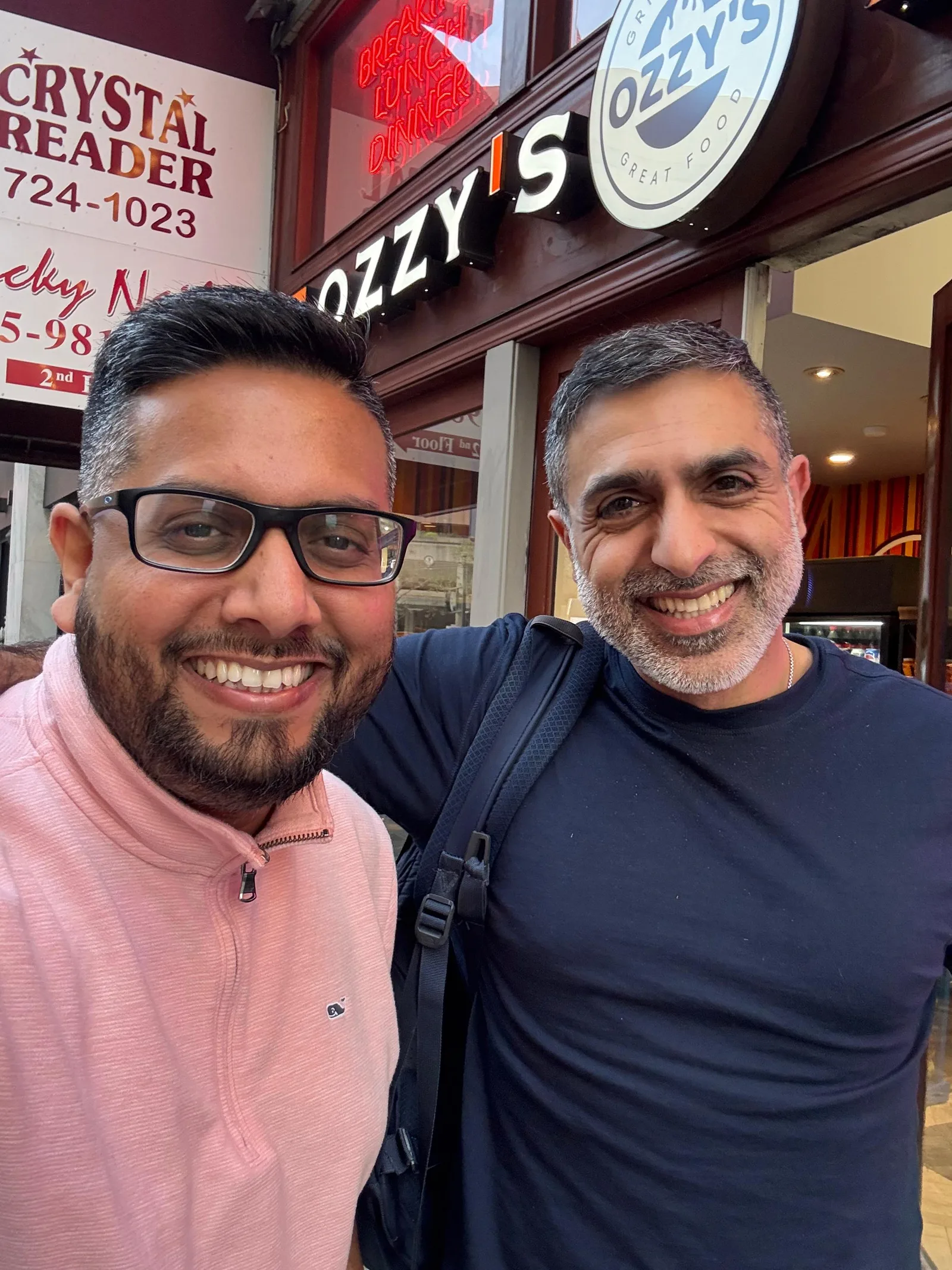 Karthik Puvvada with his close friend Shamir, CEO of Eddie AI